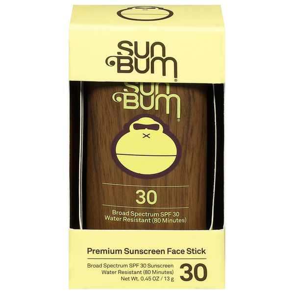 Sun Bum Sunscreen Face Stick, Premium, Broad Spectrum SPF 30 Same