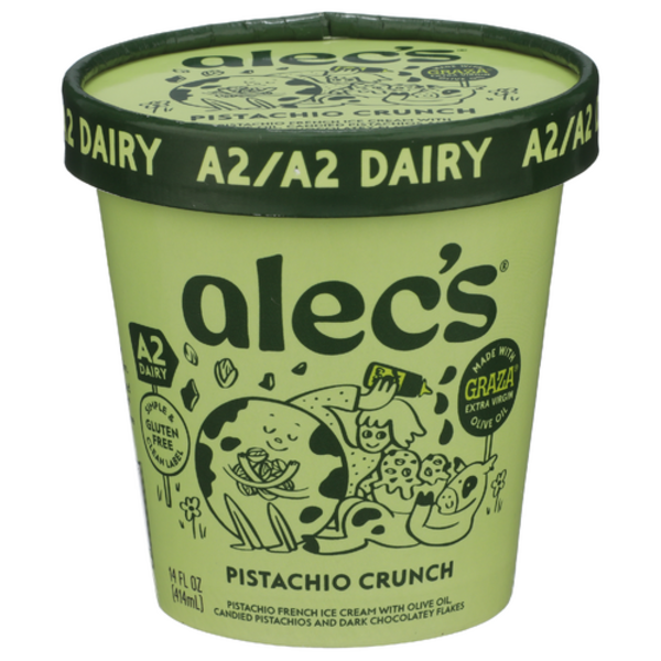 Alec's Ice Cream Organic Pistachio Crunch Ice Cream Same-Day