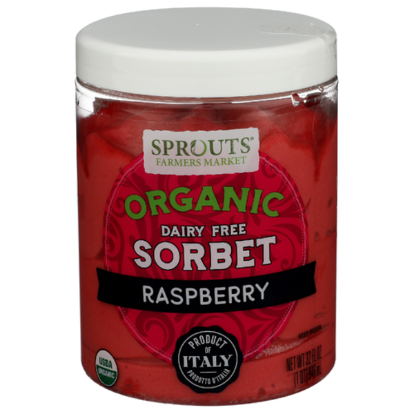 Sprouts Organic Raspberry Dairy Free Sorbet