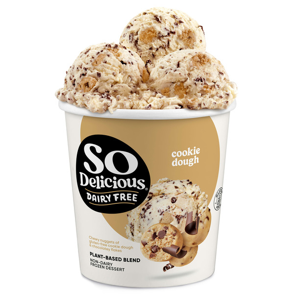 So Delicious Plant Based Blend Frozen Dessert, Cookie Dough, Dairy