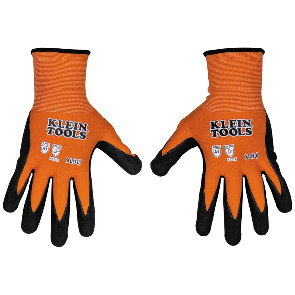 Klein Tools Knit Dipped Gloves, Cut Level A1, Touchscreen, X-Large, 1-Pair
