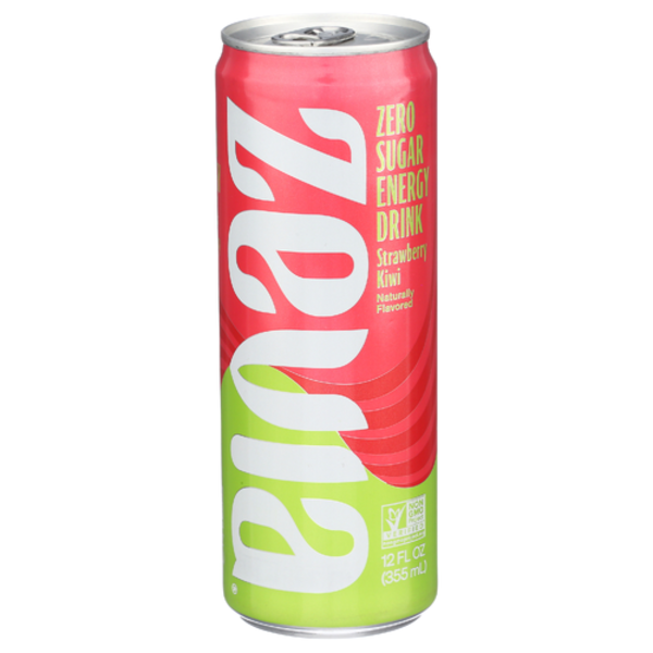 Zevia Zero Calorie Strawberry Kiwi Energy Drink Same-Day Delivery