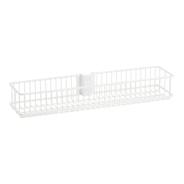 Elfa Utility Medium Basket - White - 17-1/8" x 4" x 2-7/8" h