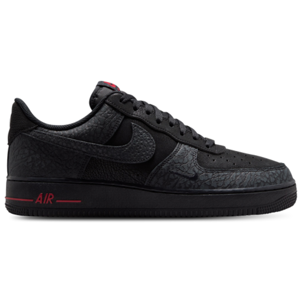 Nike Men's Air Force 1 Low LE Basketball Shoes, Size 11 - Black/Tough Red/Dark Smoke Grey