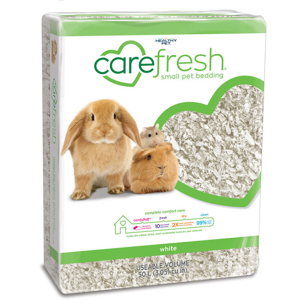 Carefresh Dust Free Natural Paper Small Pet Bedding - White