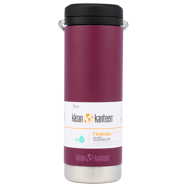 Klean Kanteen Tkwide 16Oz (W/ Twist Cap) - Purple Potion Same-Day