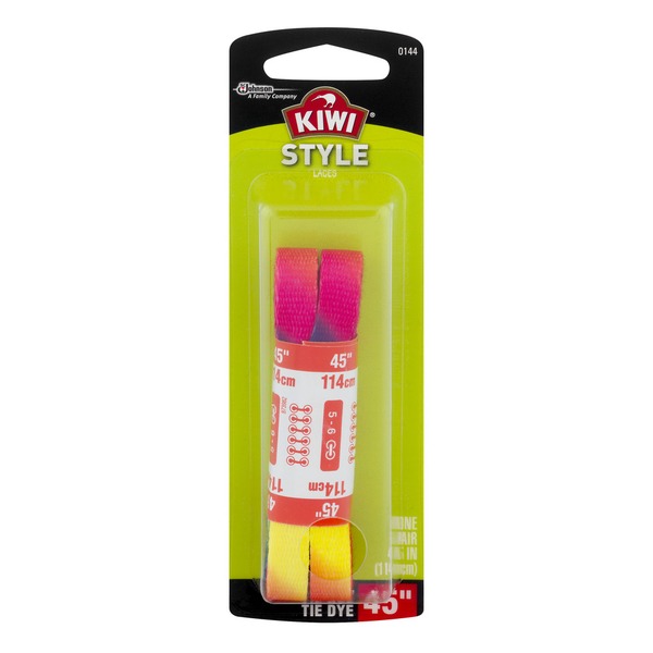 Kiwi Style Laces Flat Tie Dye 48" 1 PR (1 pair) Instacart