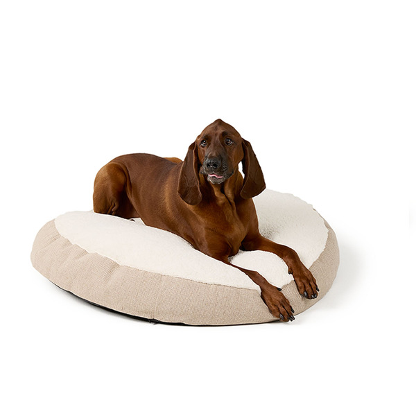 Top Paw Orthopedic Round Pet Bed - Tan