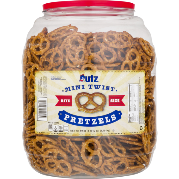 Utz Bite Size Mini Twist Pretzels (60 oz) Instacart