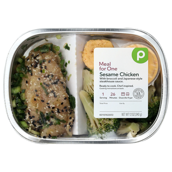 Publix Meal for One Sesame Chicken with Broccoli and Japanese