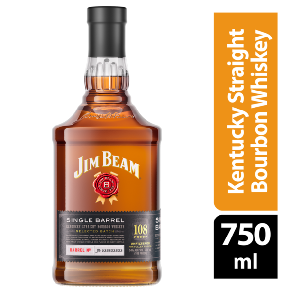 Jim Beam Single Barrel Bourbon Whiskey Same-Day Delivery | Binny's