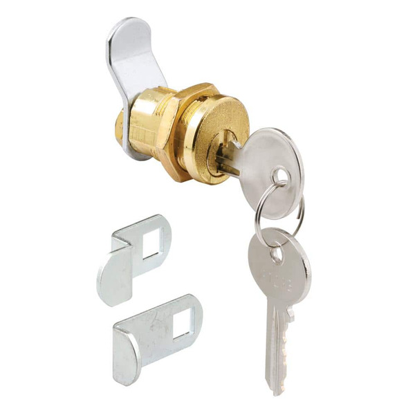 Prime-line 3 Cam 5-pin Mailbox Lock, Brass Plated