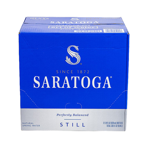 Saratoga - Still Water, 28oz glass bottles - 12 ct