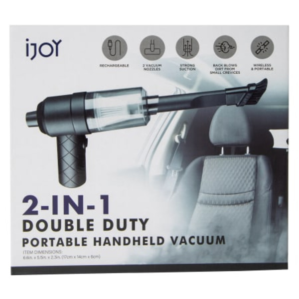 iJoy 2-in-1 Double Duty Portable Handheld Vacuum