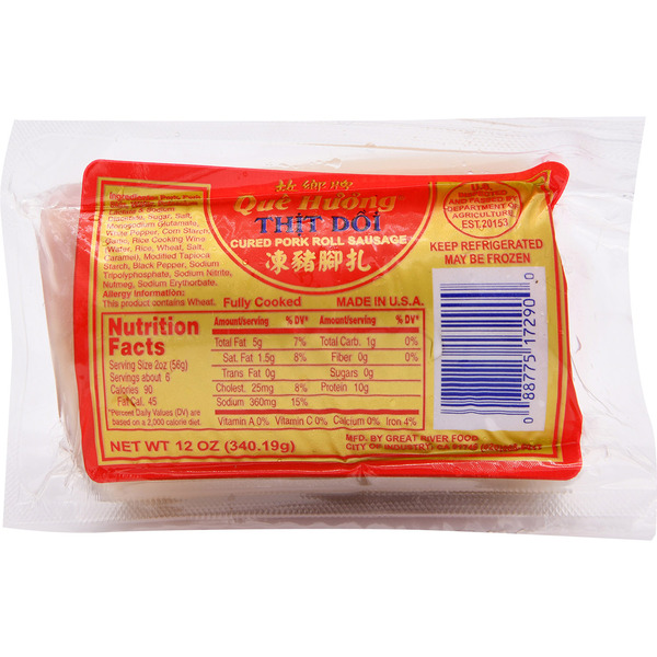 Que Huong Cured Pork Roll Sausage