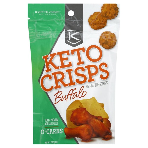 KetoLogic Keto Crisps, HighFat, Cheese, Buffalo (1.75 oz) Instacart