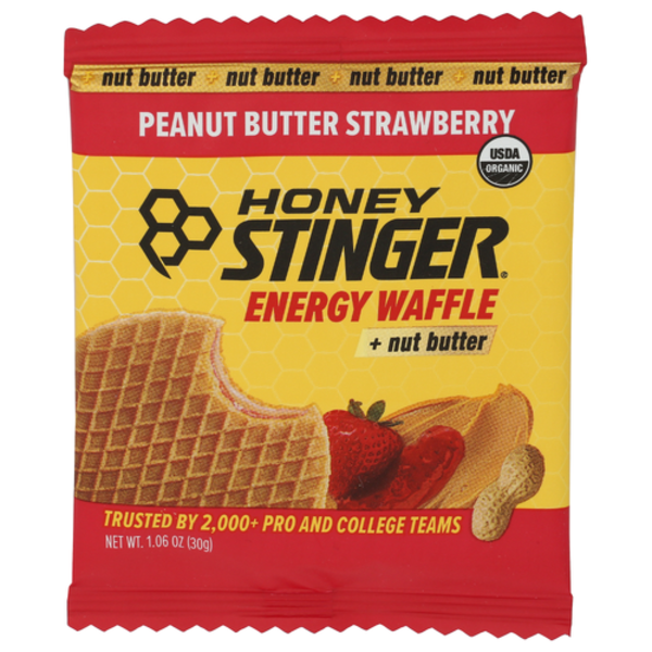 Honey Stinger Organic Peanut Butter Strawberry Energy Waffle