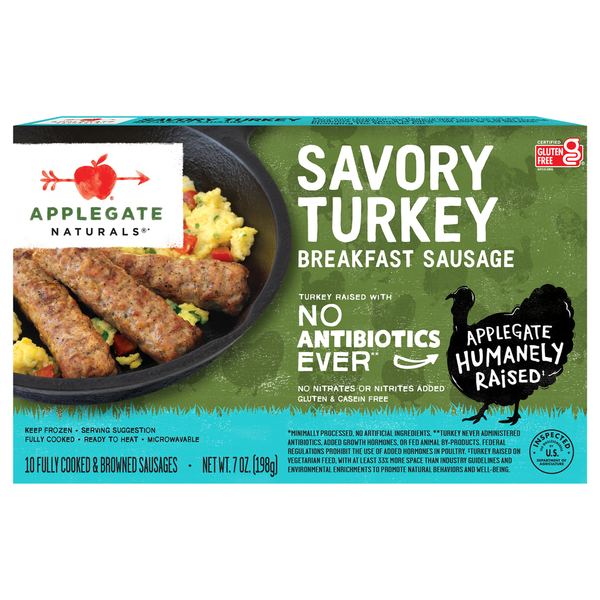 Applegate Naturals Savory Turkey Breakfast Sausage Same-Day