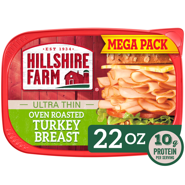 Hillshire Farm Ultra Thin Sliced Oven Roasted Turkey Breast Sandwich Meat, 22 oz