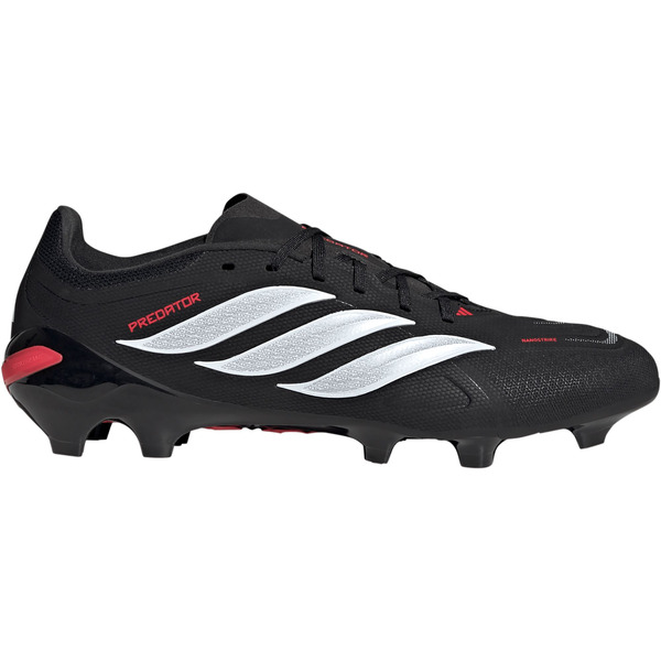 adidas Predator League FG Soccer Cleats, Size M6.0/W7.0, Medium/D - Black/Red