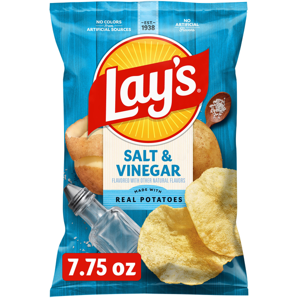 Lay's Potato Chips, Salt & Vinegar Flavored
