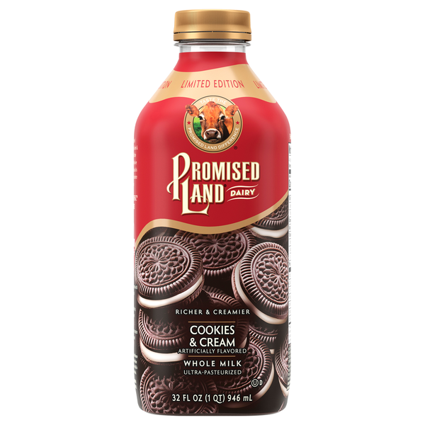 Promised Land Cookies & Cream Whole Milk Same-Day Delivery