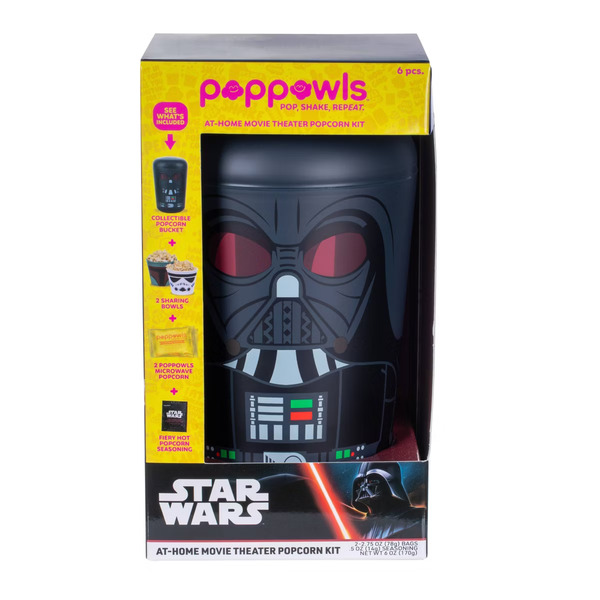 Poppowls Star Wars Darth Vader Microwave Popcorn Kit