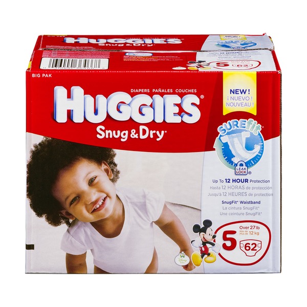 huggies snug & dry diapers size 5