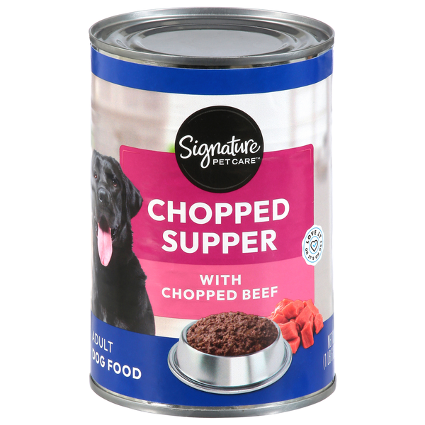 Signature Pet Dog Food, with Chopped Beef, Chopped Supper, Adult