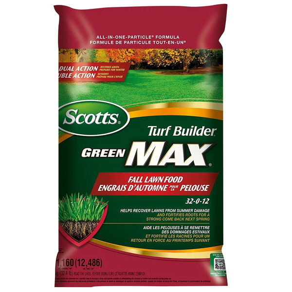 Scotts Turf Builder Green Max 32-0-12 Fall Lawn Food, 1,160 m² Coverage