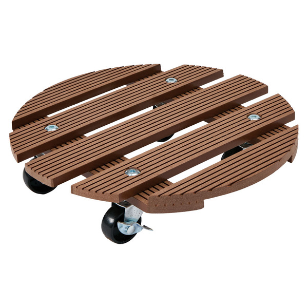 Belavi Dark Brown Round Flower Roller