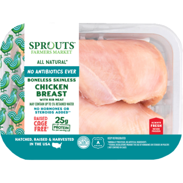 Sprouts Chicken Breasts No Antibiotics Ever