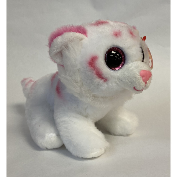 Ty Pink & White Tabor the Tiger Classic Regular Plush Same-Day Delivery ...
