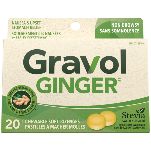 Gravol Ginger Natural Source Chewable Lenges Same-Day Delivery