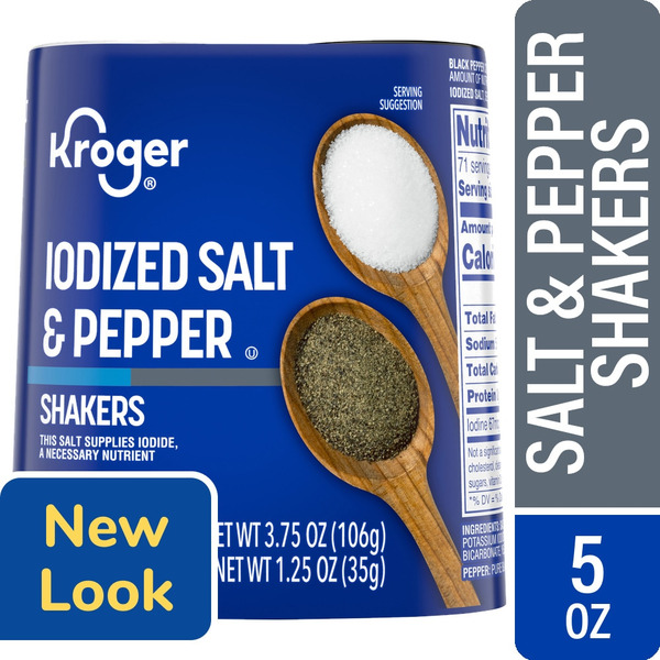 Fred Meyer Kroger Salt & Pepper Set, Iodized Same-Day Delivery or ...