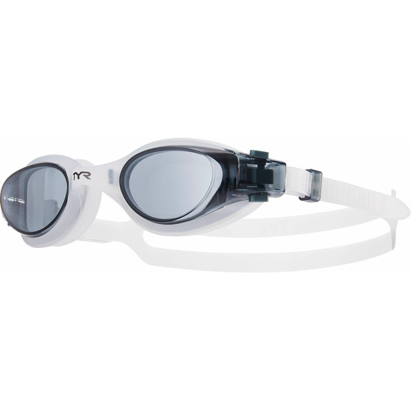 TYR Vesi Swim Goggles, One Size - Smoke & White