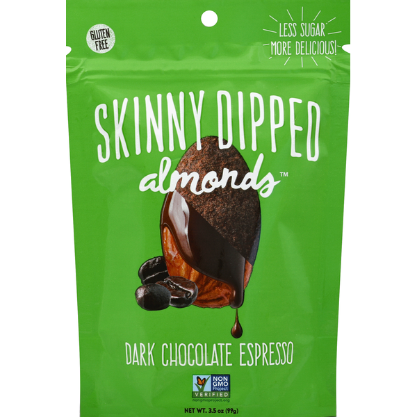Skinny Dipped Almonds, Dark Chocolate Espresso (3.5 oz) from Rainbow