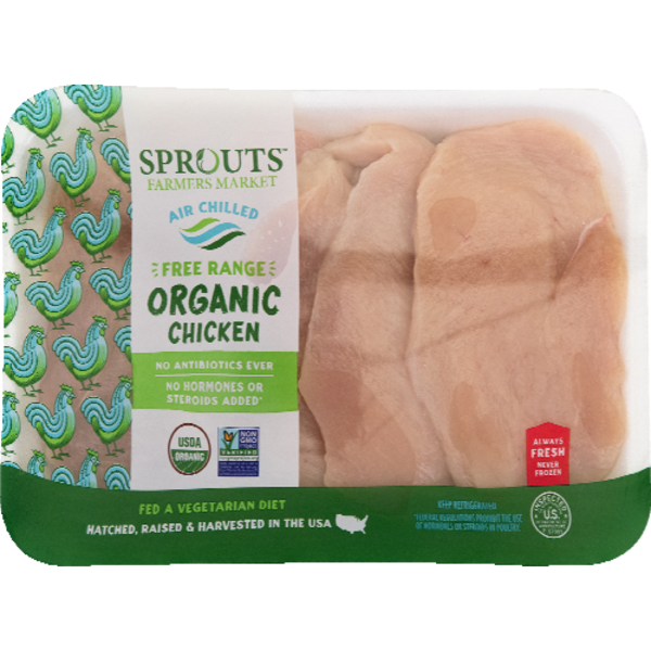 Sprouts Organic Thin-Sliced Boneless Skinless Chicken Breast