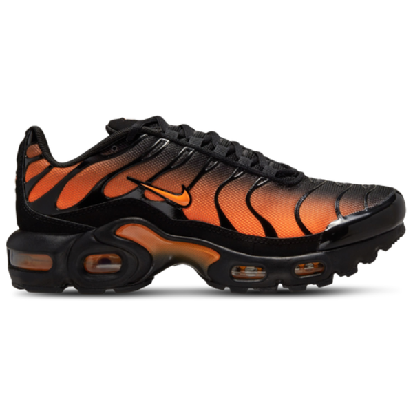 Nike Boys' Air Max Plus Running Shoe, Size 6 - Black/Total