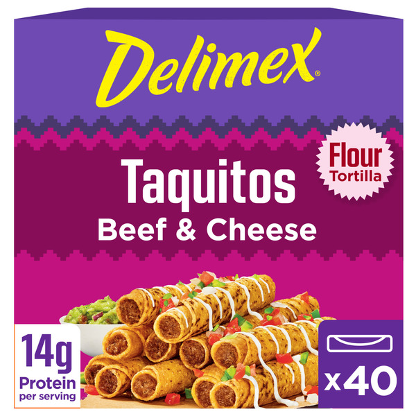 Delimex Beef & Cheese Flour Taquitos Frozen Snacks