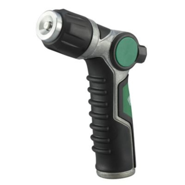 Ground Work 3-Pattern Metal Thumb Control Hose Nozzle