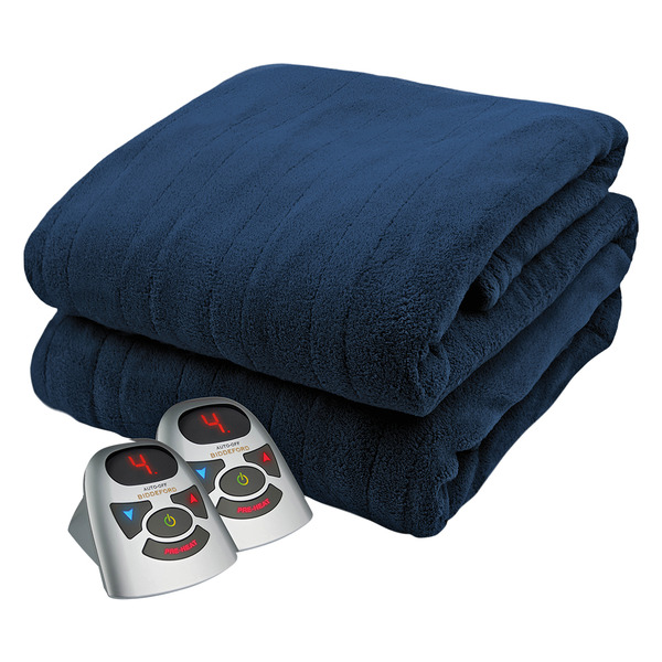 ALDI Biddeford Heated Blanket Navy SameDay Delivery or Pickup