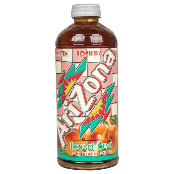 AriZona Iced Tea, with Peach Flavor, Sun Brewed Style Same-Day