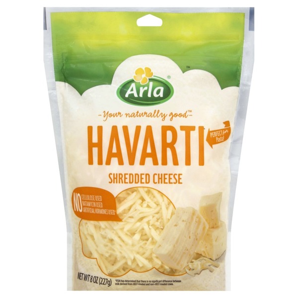 Arla Cheese, Havarti, Shredded (8 oz) Instacart