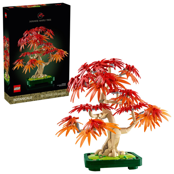 LEGO Botanicals Japanese Red Maple Bonsai Tree Building Kit For Adults
