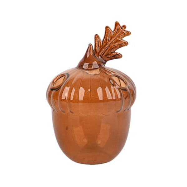 Ashland Amber Acorn Glass Vase