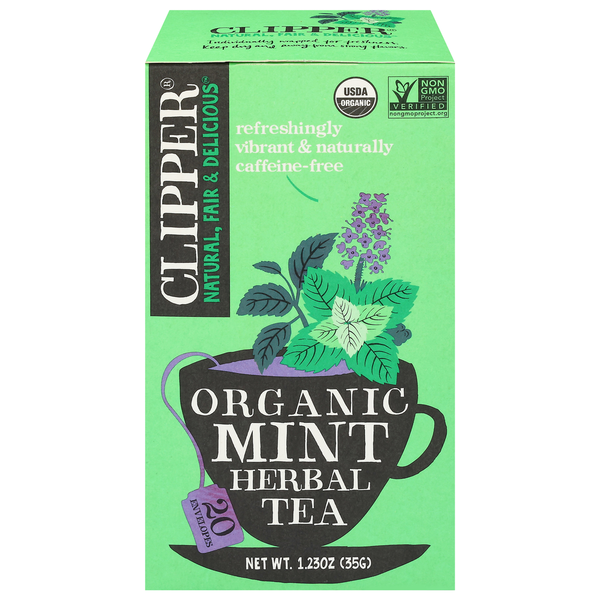 Clipper Organic Mint Herbal Tea Same-Day Delivery or Pickup | The