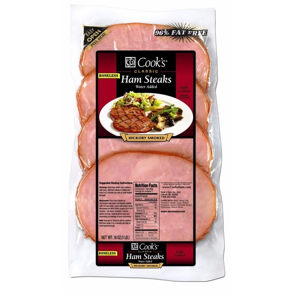 Cook's Hickory Smoked Ham Steaks (1 lb) from ALDI Instacart