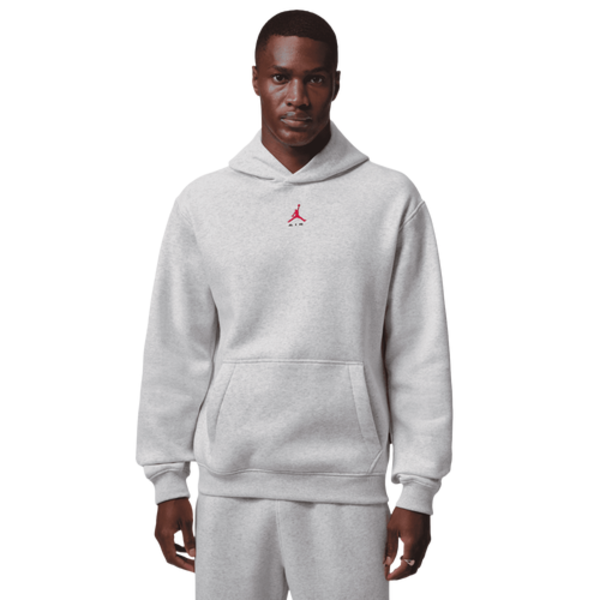 Jordan Men's Brooklyn Statement Fleece Pullover Hoodie, M - Neutral Grey