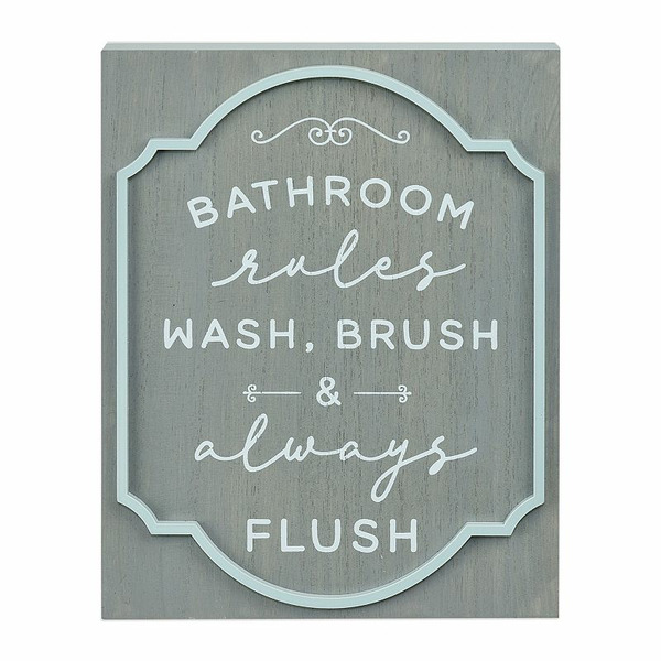 Belle Maison Bathroom Rules Art Box